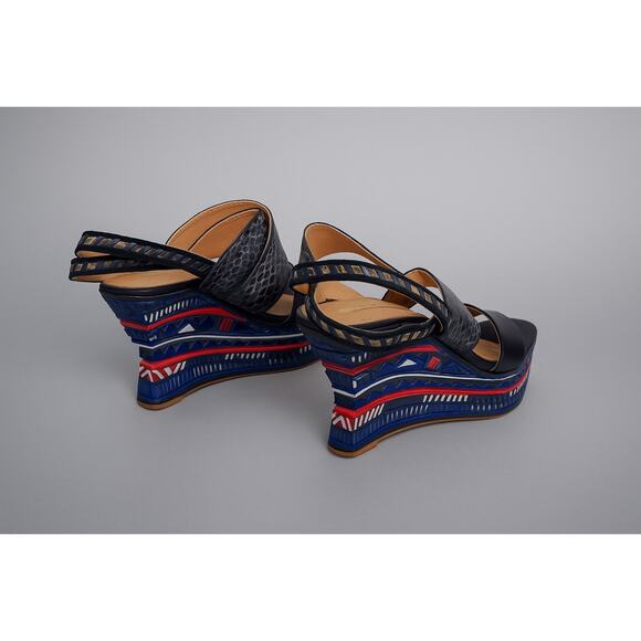 Opening Ceremony Multi Colored Wedge Sandals - Picture 5 of 10